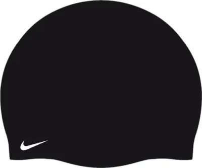 Produktbild von Nike Swim Solid Silicone Badekappe Schwarz Schwarz One Size