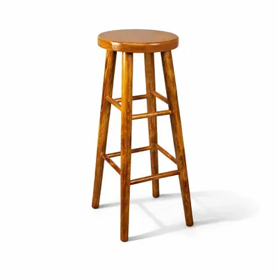 Produktbild von Barhocker Holzhocker Buche Barstuhl Stuhl massivholz 80 cm (Eiche)