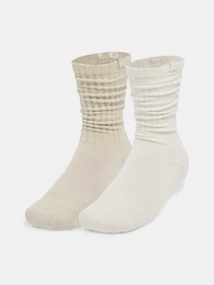 Obrázek produktu pro Under Armour Sportstyle Ctn Scrunch Long Socks Beige EU 31 1/2-36 1/2 Man Beige EU 31 1/2-36 1/2
