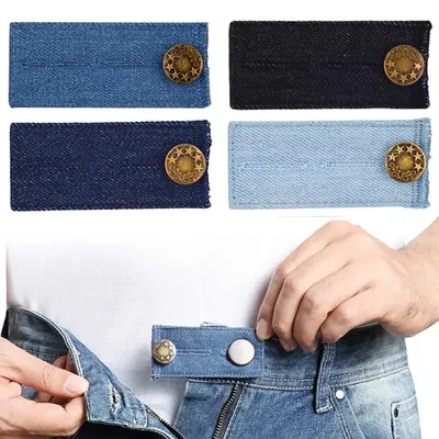 4er-Pack Jeans-Taillenverlängerer mit Knöpfen, verstellbar