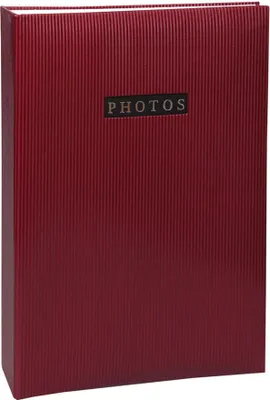 Produktbild von Elegance Fotoalbum für 300 Fotos in 10x15 cm Memo Einsteck Foto Album - Farbe: Rot