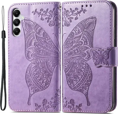 Produktbild von Samsung Galaxy A05s Hülle - Coverup Schmetterling Klapphülle - Lila