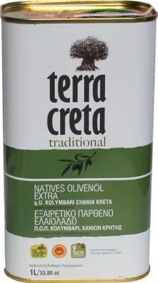 Produktbild von Kolymvari Olivenöl extra nativ aus Kreta 1l-Kanister kaltgepresst