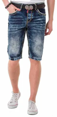 Produktbild von CK268 Herren Capri Shorts mit Kontrastnähten