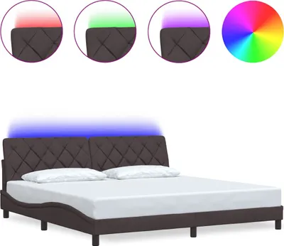 Immagine prodotto di Giroletto con LED senza Materasso 200x200 cm in Tessuto
