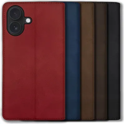 Produktbild von Bookstyle 'Premium' Schutzhülle Klapphülle Schutztasche Etui Cover für Apple iPhone 16 Plus - Schwarz