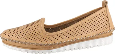 Produktbild von Andrea Conti Damen Slipper Leder klassische Form mit luftigen Löchern 0021714, Größe:39 EU, Farbe:Braun
