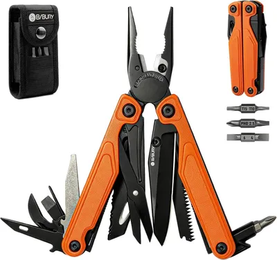 Produktbild von Multitool Zange 25-in-1, 3Cr13 Edelstahl, YG12 Schneide, G10 Griff, für Camping