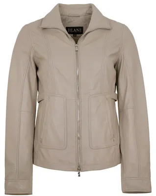 Produktbild von Jilani - Damen Lederjacke Lammnappa graubeige : 42