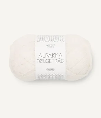 Produktbild von Sandnes Alpakka Folgetrad 50g - Alpaka Wolle 1002 hvit