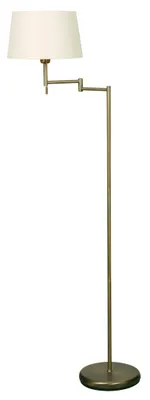 Productafbeelding van Vloerlamp Mexlite 154cm bronsbruin met witte kap