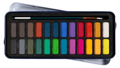 Image de Set d'aquarelles - 24 couleurs