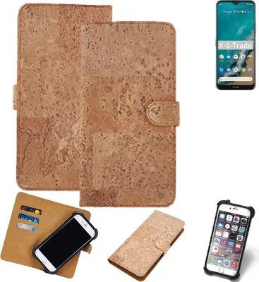 Produktbild von K-S-Trade Hülle kompatibel mit Nokia G50  Kork Handyhülle Cover  Schutzhülle TPU Case Bumper in Hellbraun, (1x)