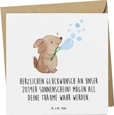 Produktbild von Mr. & Mrs. Panda Klappkarte 2019 Geburtstag - Weiß - Geschenk, Herzlichen Glückwunsch, Happy Birthday, Geburtsjahr, faltkarte, Geburtstagsfeier, anlasskarte, Grußkarte