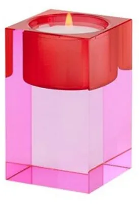 Produktbild von Gift Company Teelichthalter Sari Rosa/Rot (S)