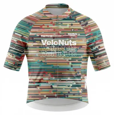Produktbild von VeloNuts Damen Radtrikot, Retro Signal, Confetti Stripe-2, XS