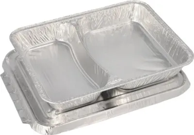 Produktbild von Papstar 14506, Silber, Aluminium, 225 mm, 177 mm, 30 mm, 50 Stück(e)