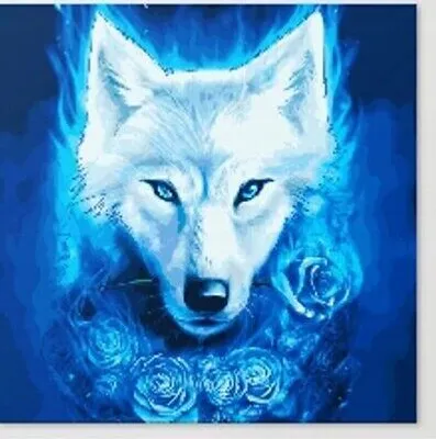 Obrázek produktu pro 40x30 Diamond Painting DIY Diamond Painting Wolf