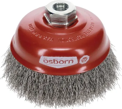 Image de Osborn Brosse métallique pour meuleuses d'angle ø 125mm pour meuleuses d'angle Brosse boisseau avec Xtreme spécial - Brosse en fil d'acier, ondulée