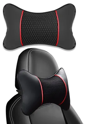 Image de Coussin de nuque pour voiture - Mousse à mémoire de forme - Appuie-tête - Soutien cervical - Confortable et respirant - Oreiller pour la tête