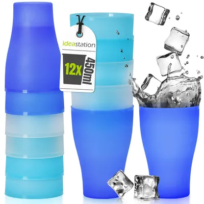 Obrázek produktu pro Sada 12 opakovaně použitelných plastových kelímků o objemu 450 ml