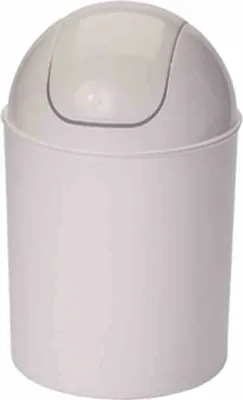 Image de Seau à couvercle basculant blanc, 7 l