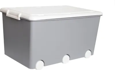 Productafbeelding van Multifunctionele speelgoedkist op wielen, Tega Grey