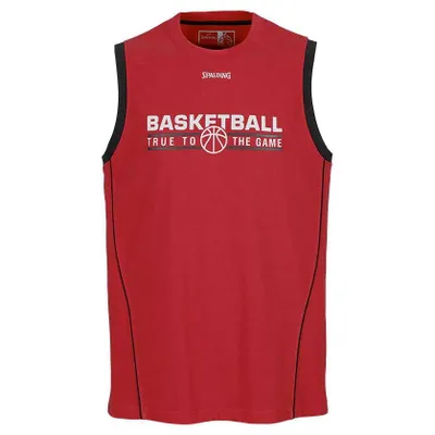 Zdjęcie produktu dla Koszulka bez rękawów Spalding Team – czerwono-czarna – rozmiar: XXXL, 300206406