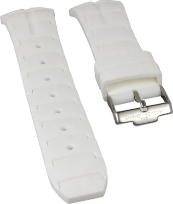 Produktbild von Jacques Lemans Uhrenarmband | Silikon weiß für Powerchrono 1-1757B