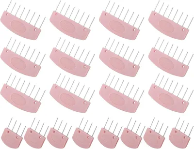 Produktbild von 20 Stück Häkeln Blockiernadeln 4 Nadel und 8 Nadel - Strickblockierkämme mit Aufbewahrungsbox für Strickprojekte