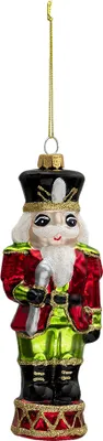 Immagine prodotto di Clayre & Eef Schiaccianoci pendente di Natale 17 cm in vetro rosso verde