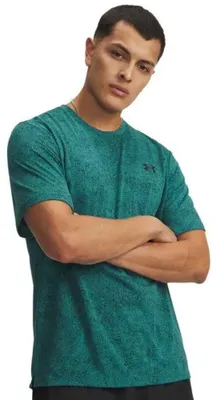 Produktbild von Under Armour Tech Pixelate Kurzarm-t-shirt Grün S / Regular Mann Grün S