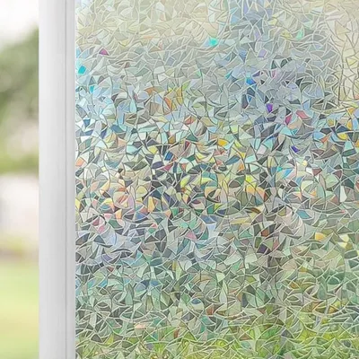 3D Regenbogen Fensterfolie, statisch haftend, 44,5 x 300 cm