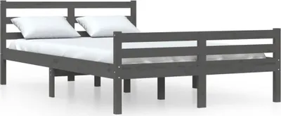 Obrázek produktu pro vidaXL Postel z masivu šedá 120x200 cm