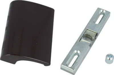 Produktbild von Deluxe Balkontür-Set Aluminium Ziehgriff Universalschnäpper Hülse Terrassentürgriff Braun - RAL8019
