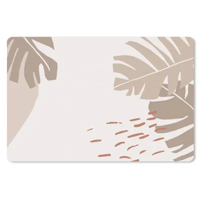 Produktbild von MuchoWow® Mauspad Mousepad Sommer - Laub - Weiß 27x18 cm - Mousepads - Maus Mat - Pad - Mausunterlage - Büroartikel - Desk Matten