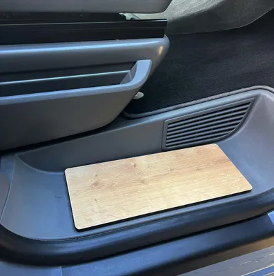 Immagine prodotto di Gradini in legno adatti per VW T5 T6 T6.1 Protezioni per gradini Protezioni per gradini Resistenti alle intemperie Durevoli Rimovibili