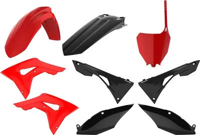 Produktbild von Kunststoffsatz Für Honda Crf 250R '18-'21 Crf 450R '17-'20 Farbe Rot-Schwarz