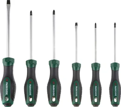Produktbild von PARKSIDE® Schraubendreher-Sets 6-tlg. / Steckschlüssel-Schraubendreher-Satz (Schraubendreher)