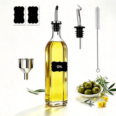 Productafbeelding van Azijn- en oliemelkset - Met schenktuit - 500 ml - 2-delig