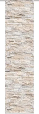 Produktbild von Home Wohnideen Schiebevorhang Dekostoff DigitaldruckWalli 1 teilig 245 x 60 cm Natur