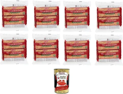 Produktbild von Fiorentini Croccantini di Sesamo Sesam Croccantini 8x 120gr + Italian Gourmet polpa 400g