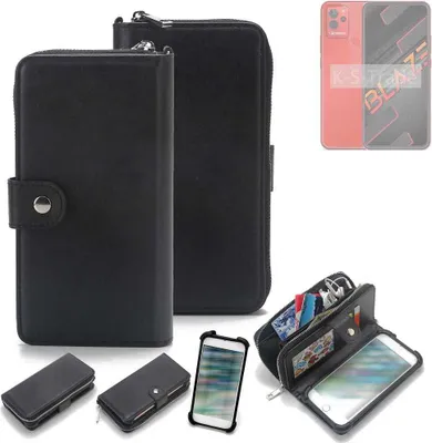 Produktbild von K-S-Trade 2in1 Handyhülle Schutzhülle kompatibel mit Lava Blaze  & Portemonnee Cover Handy Hülle Case Etui Geldbörse Wallet Bookstyle Hülle