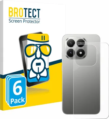 Produktbild von 6x BROTECT Schutzglas für Xiaomi 15T (Rückseite) Schutzfolie Panzer Folie Glas Display Schutz klar