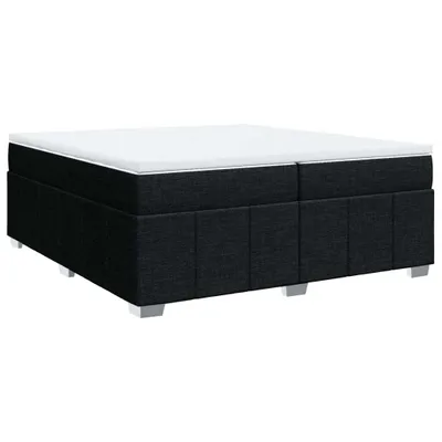 Produktbild von Boxspringbett mit Matratze Schwarz 200x200 cm Stoff