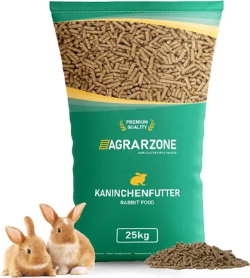 Produktbild von Agrarzone Kaninchenfutter Hasenfutter Pellets 25 kg