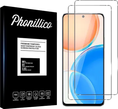 Image de Verre trempé pour Honor X8 [2 pièces] Protection d'écran Screen Protector Film Anti-Rayures Glas Resistant Phonillico®