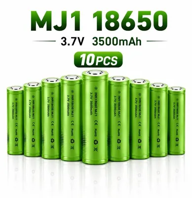 Produktbild von Lithium-Ionen-Akkus - INR18650 MJ1 - 10er-Pack - 3500 mAh - 3,7 V - Wiederaufladbar