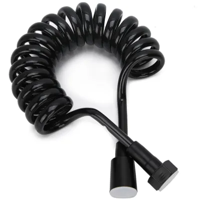Imagen del producto de Tubo de cobre de 2 metros, manguera para ducha de bidé, flexible y con sistema retráctil