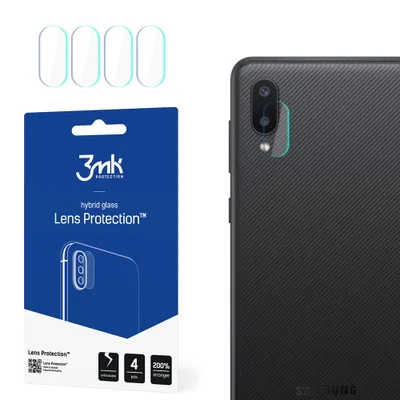 Produktbild von 3mk Hybridglas Lens Protection für Samsung Galaxy A02 Kamera Objektiv Kameralinse 0,16mm 6H (4 Stück)